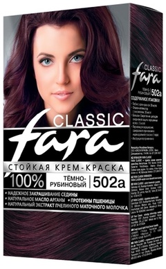 Краска д/волос FARA Classic №502А Темно-рубиновый