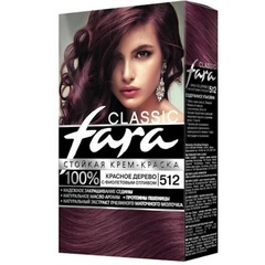 Краска для волос FARA Classic 512 красное дерево с фиолетовым отливом 