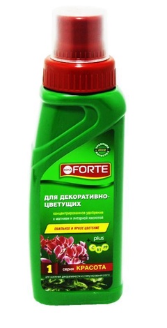 Удобрение жидкое комплексное для декоративно-цветущих растений Bona Forte 285мл/20