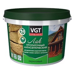 Лак акриловый пропиточный с антисептиком бесцветный 9 кг