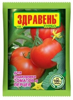 Здравень турбо для подкормки перцев и томатов 150 г