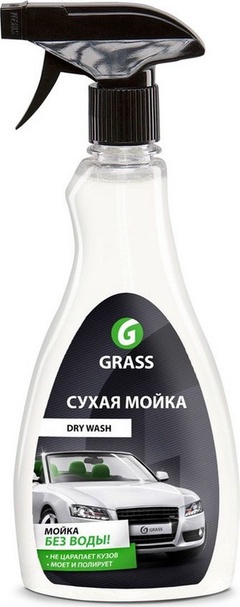 Очиститель-полироль ЛКП авт, GraSS Dry Wash 0,5л арт,211605 Россия