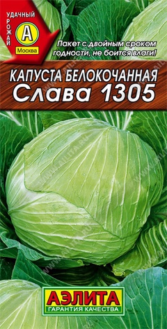 Семена капуста б/к Слава 1305 средняя 5г 