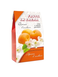 Соль с пеной д/ванн FRUTTI in CREMA абрикос в сливках, 500 г