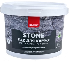 Неомид лак по камню водорастворимый Stone 2,5л 