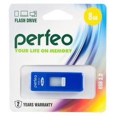 Perfeo USB флэш-диск 8GB S03 Blue 10/100