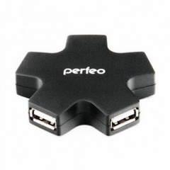 Perfeo USB-HUB 4 Port, (PF-HYD-6098H) черный /200