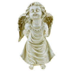 Скульптура для сада Ангел стоячий полиустоун 14х26 Россия