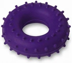 Эспандер-кольцо кистевой массажный фиолетовый 15 кг. 
