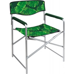 Кресло складное с тропическими листьями темный арт. КС3/2 
