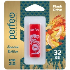 Флэш-диск Perfeo USB 32GB C04 Red Dragon арт. PF-C04RD032 