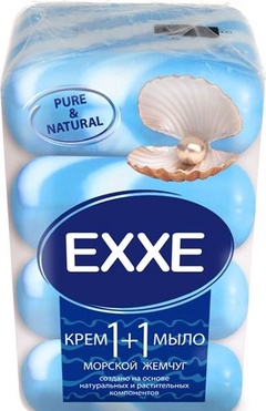 Крем-мыло EXXE 1+1 Морской жемчуг 360г уп4шт/90г 