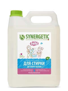 Средство моющее биоразлагаемое для стирки детского белья, 5 л SYNERGETIC 