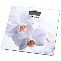 Весы напольные Sakura SA-5065WF орхидеи 
