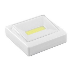 Светодиодный светильник-кнопка 1LED 3W (3*AAA в комплект не входят) : 85*85мм, белый, FN1206
