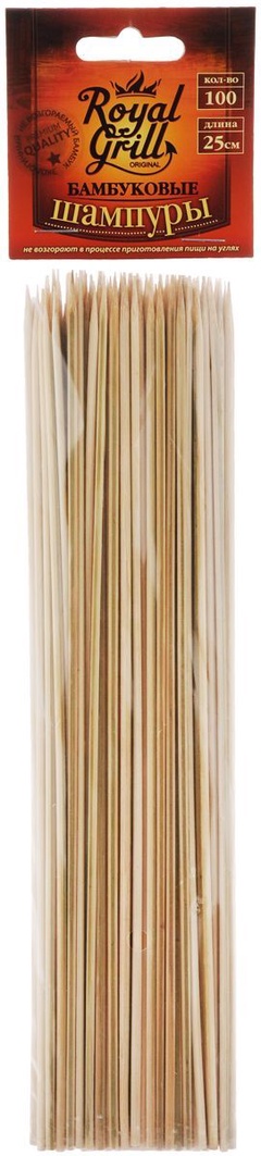 Шампуры бамбук ROYALGRILL 30 см 12 шт. арт. 40-052 
