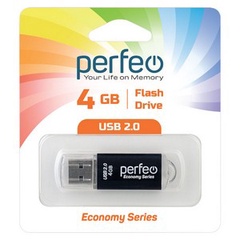 Perfeo USB флэш-диск 4GB E01 Black economy series /10