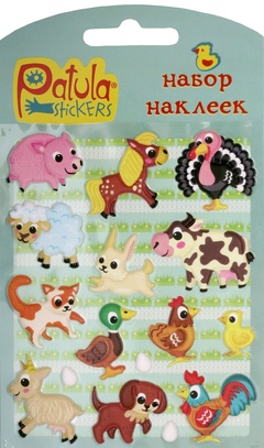 Мягкие наклейки Животные