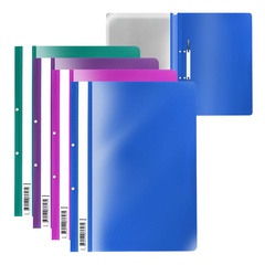 Папка-скоросшиватель с перфорацией пластиковая ErichKrause® Fizzy Vivid, A4