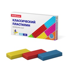 Классический пластилин ErichKrause® Basic 6 цветов, 96г 
