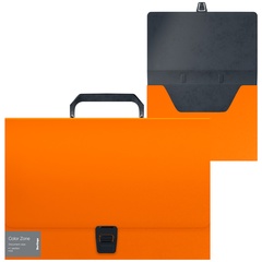 Папка-портфель Berlingo Color Zone оранжевая 300х230х35 мм