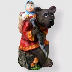 Садовая фигура Маша и медведь 57 см арт. Р218 Россия