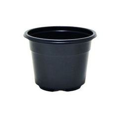 Горшок для рассады круглый, 90х90х68 мм, черный, PERFECTO LINEA (объем: 260 мл, материал: полистирол)