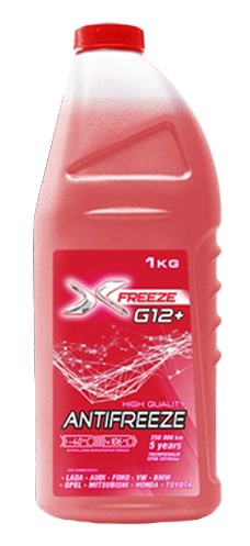 Антифриз X-FREEZE G12+ 1 кг. арт. 430140008 