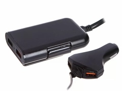 Устройство зарядное автомобильное для телефона DSV 4 USB с проводом 1,8м арт.R77008 