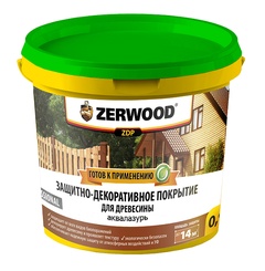 Аквалазурь ZERWOOD ZDP Белый 5кг в п/э ведре 