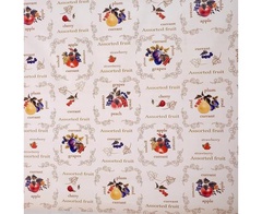 Клеенка столовая Декомир, рисунок фруктовое ассорти 131-135 см 