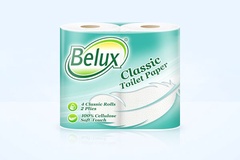 Бумага туалетная Belux Classic белая 4шт 