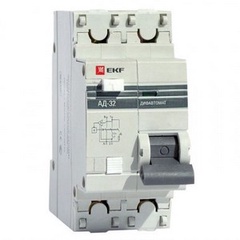 Дифференциальный автомат АД-32 10A/30мА 4,5кА 
(С) 1Р+N (электронный, защита 270В) EKF Proxima