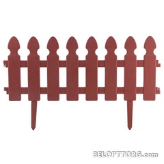 Забор "Штакетник" декоративный L=2м, Н=21см терракотовый 999143