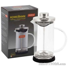 Чайник/кофейник (кофе-пресс) стеклянный GFP01-350ML-G черный 950065