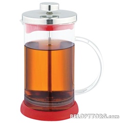 Чайник/кофейник стеклянный Rubino красный 0.6л арт. 950070 