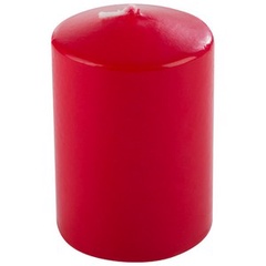 Свеча "Цветущий сад" Deco, красная 8*5.6*5.6 см