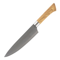 Нож с пластиковой рукояткой под дерево FORESTA поварской 20см 103560