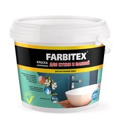 Краска акриловая для кухни и ванной (1.1 кг) FARBITEX