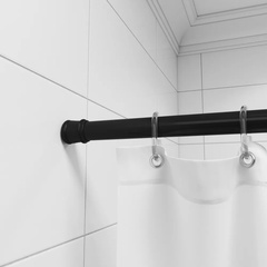 Карниз для ванной комнаты Milardo Easy Черный 110-200см арт. 014A200M14 РФ