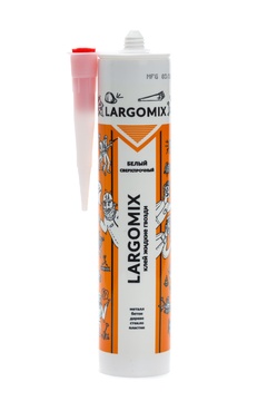 Клей сверхпрочный (жидкие гвозди) LARGOMIX белый 280 мл. арт. LRX023