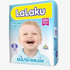 Подгузники-трусики для мальчиков Lalaku Midi 20 шт. 