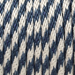 Шнур спирального плетения декоративный синий-белый 300 м арт. 12937 