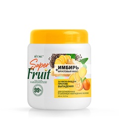 Маска-бальзам для волос SuperFRUIT ИМБИРЬ+фруктовый микс 3в1 (против выпадения) 0.45 л. 