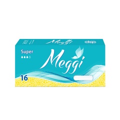 Тампоны гигиенические "Meggi" Super-16, MEG 7282