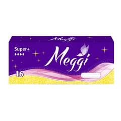Тампоны гигиенические "Meggi" Super+ 16, MEG 7383