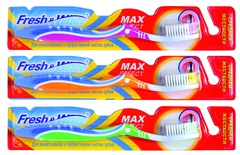 Зубная щетка Fresh&White FW386 MAX EFFECT, средней жесткости