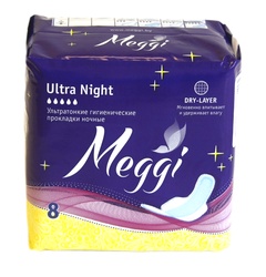 Прокладки гиг. Meggi Ultra Night Арт.MEG 638
