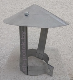 Зонт круглый для дымохода (вентиляции) D 120 мм 