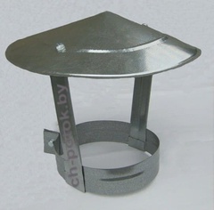 Зонт круглый для дымохода (вентиляции) D 160 мм 